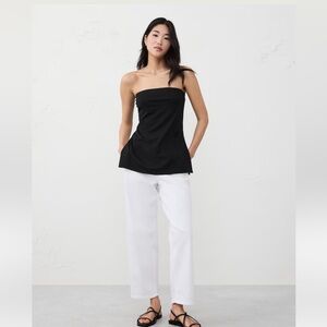 Banana Republic Tarpunto Black Strapless Top